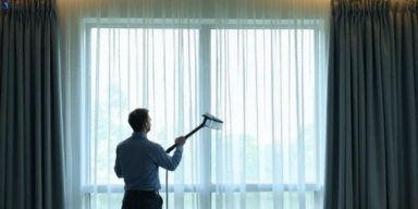 Commercial curtain steam cleaning service mount-gravatt-east hotels offices