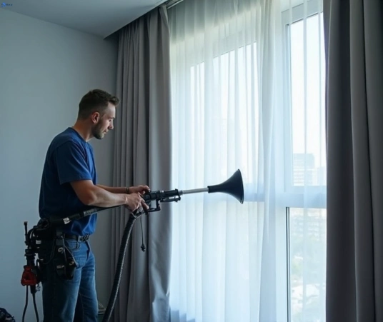 Professional curtain steam cleaning process equipment Matty Curtain Cleaning mount-gravatt-east